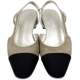 샤넬 글리터 투톤 슬링백