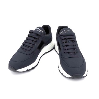 프라다 로고 패브릭 스니커즈 (2EG350)