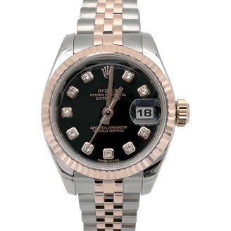 롤렉스 데이트저스트 다이아 콤비 시계 (179171)