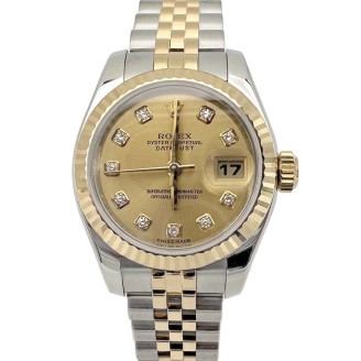 롤렉스 데이트저스트 다이아 콤비 시계 (179173)