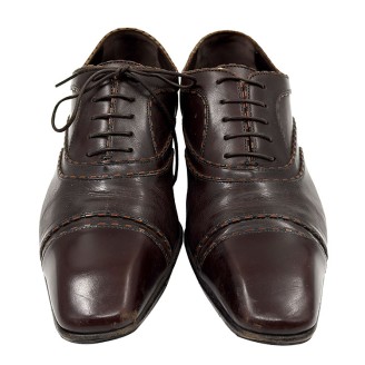 루이비통 레이스업 브라운 구두