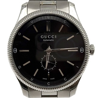 구찌 G 타임리스 오토매틱 스틸 시계 (783396)
