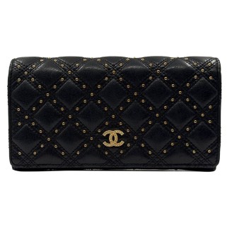 샤넬 스터드 플랩 장지갑