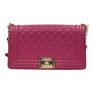 샤넬 램스킨 보이백 미듐