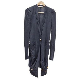 발렌시아가 금장 롱 가디건