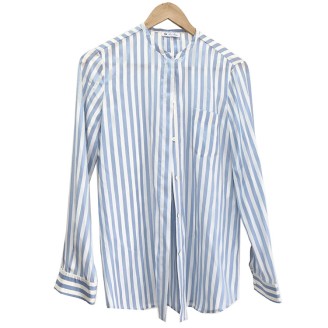 로로피아나 실크 스트라이프 셔츠