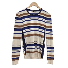 로로피아나 스트라이프 캐시미어 실크 니트