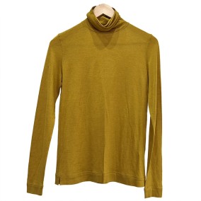 로로피아나 캐시미어 실크 터틀넥 니트 옐로우