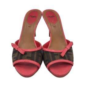 펜디 캔버스 슬리퍼