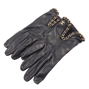 샤넬 체인 램스킨 장갑