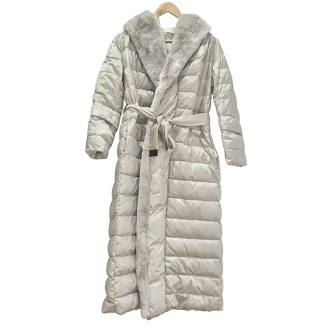 막스마라 리버서블 래빗 퍼 구스 롱패딩