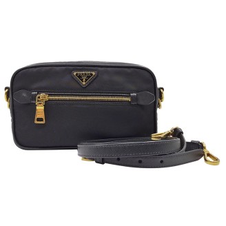 프라다 나일론 삼각로고 크로스백