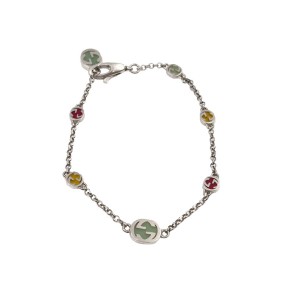 구찌 인터로킹 G 에나멜 팔찌