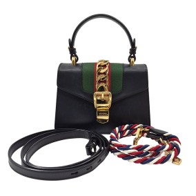 구찌 실비 미니 토트백 겸 크로스백 (470270)