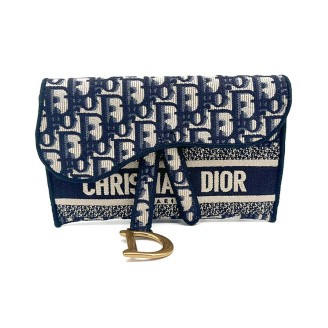 디올 오블리크 새들 슬림 파우치 크로스백